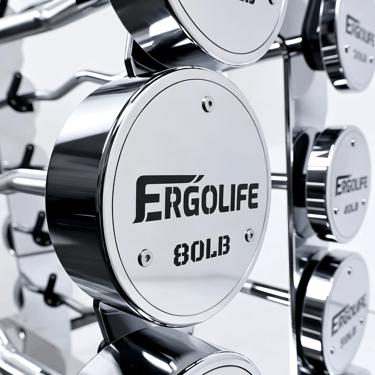 ERGOLIFE WCORE BAR EZ | EZ Curl Barbell Set