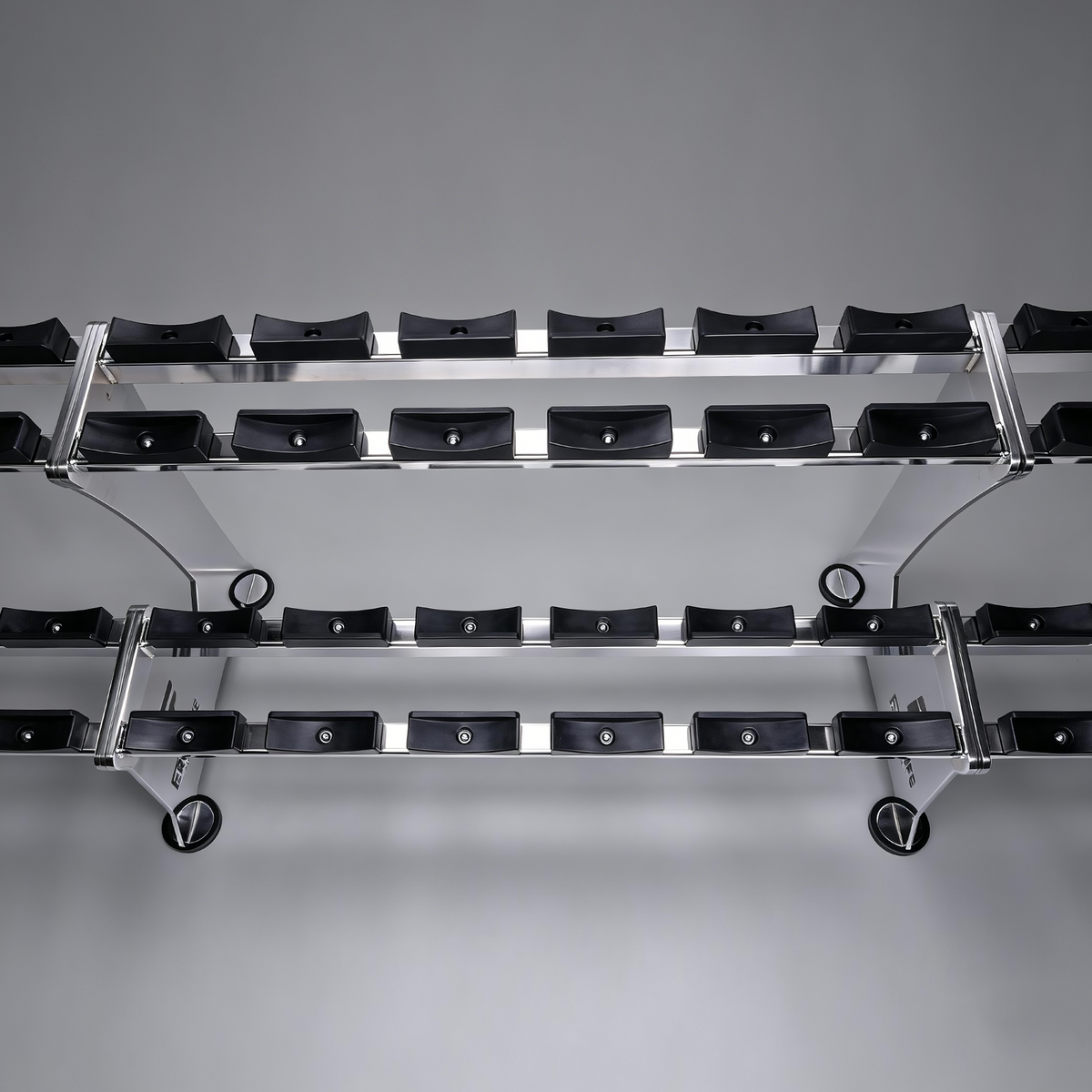 ERGOLIFE WCORE CHROME HEAVY | Commercial Chrome Dumbbell Set 5–140 lb