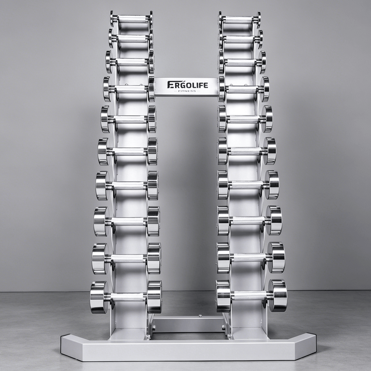 ERGOLIFE WCORE CHROME LIGHT | Studio Chrome Dumbbell Set 2–20 lb