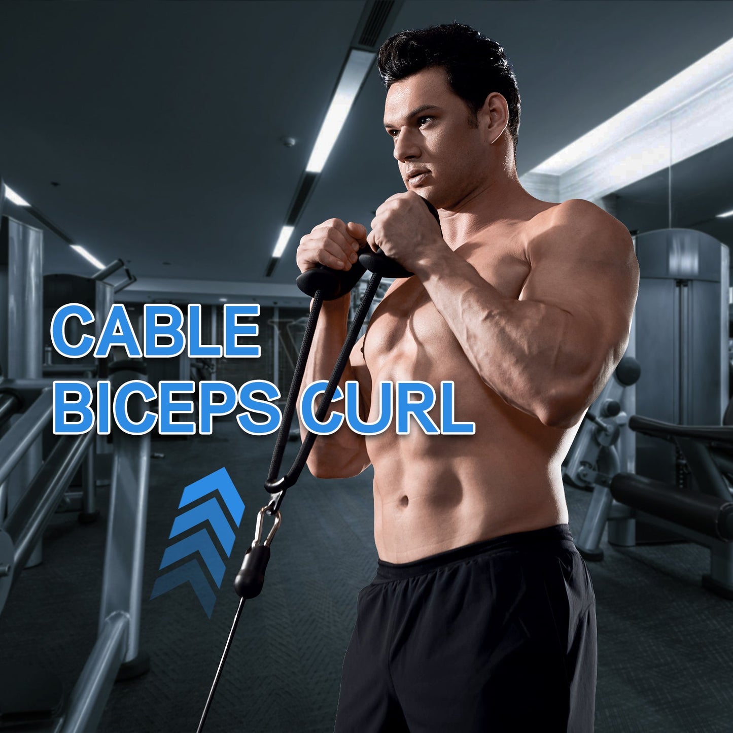 ERGOLIFE Bicep Rope with Ergonomic Grip