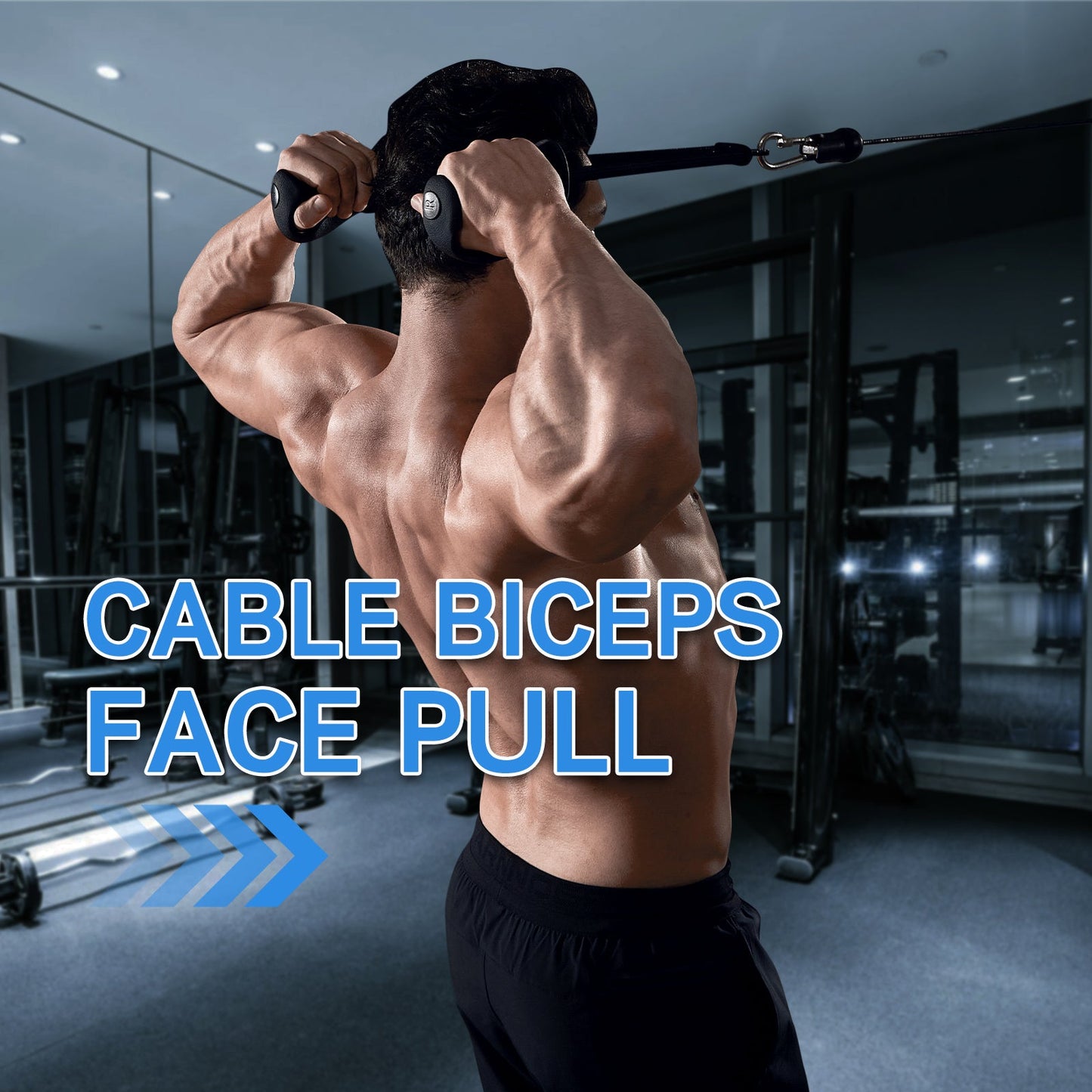 ERGOLIFE Bicep Rope with Ergonomic Grip