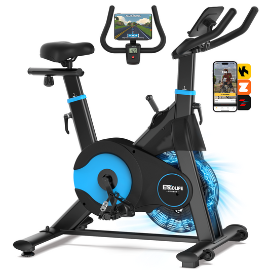ERGOLIFE Magnetic & Air Resistance Indoor Bike