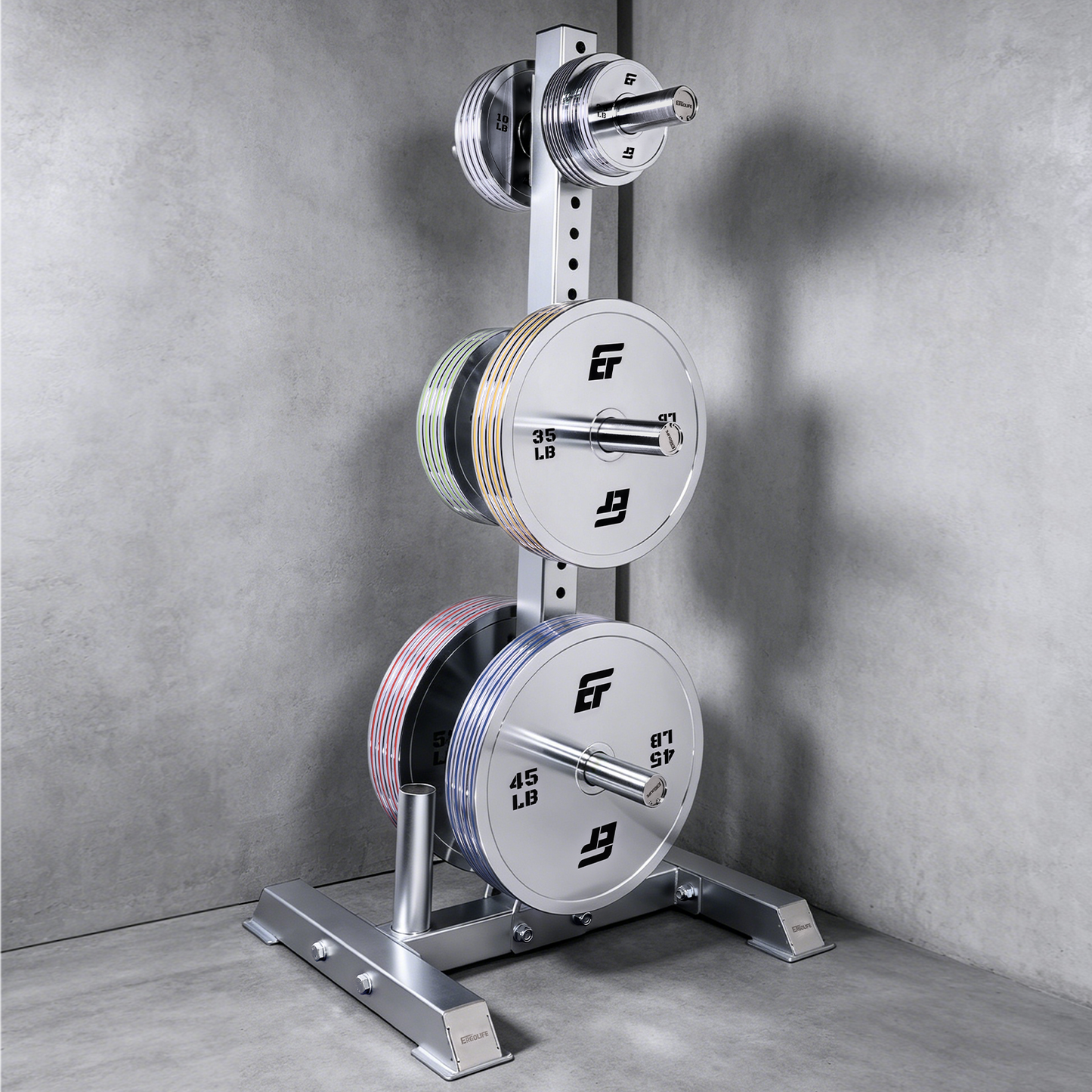 ERGOLIFE Forged Steel Vertical Plate Organizer (Storage Rack Only)