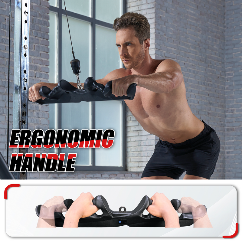 ERGOLIFE LAT Pulldown Attachments-LAT Pull Down Bar with Ergonomic Grips