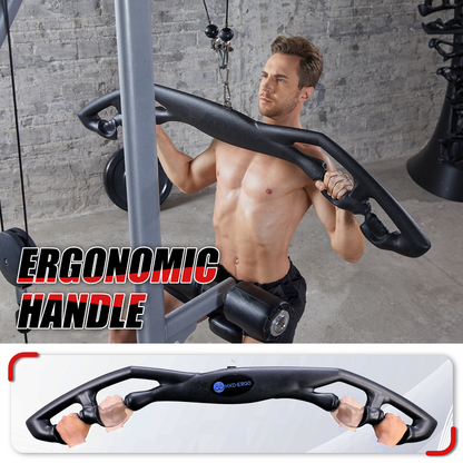 ERGOLIFE LAT Pulldown Attachments-LAT Pull Down Bar with Ergonomic Grips