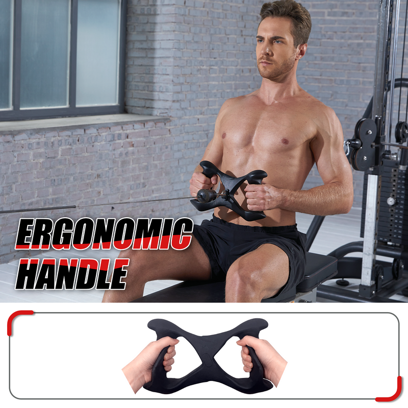 ERGOLIFE LAT Pulldown Attachments-LAT Pull Down Bar with Ergonomic Grips