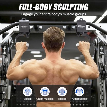 ERGOLIFE 360° Rotating Pull-Up Handles Ergonomic Strength Training Attachments