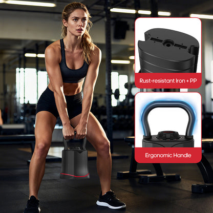 ERGOLIFE Adjustable Kettlebell Weight Set（40LBS）