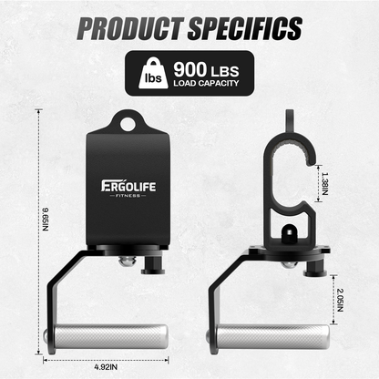 ERGOLIFE 360° Rotating Pull-Up Handles Ergonomic Strength Training Attachments