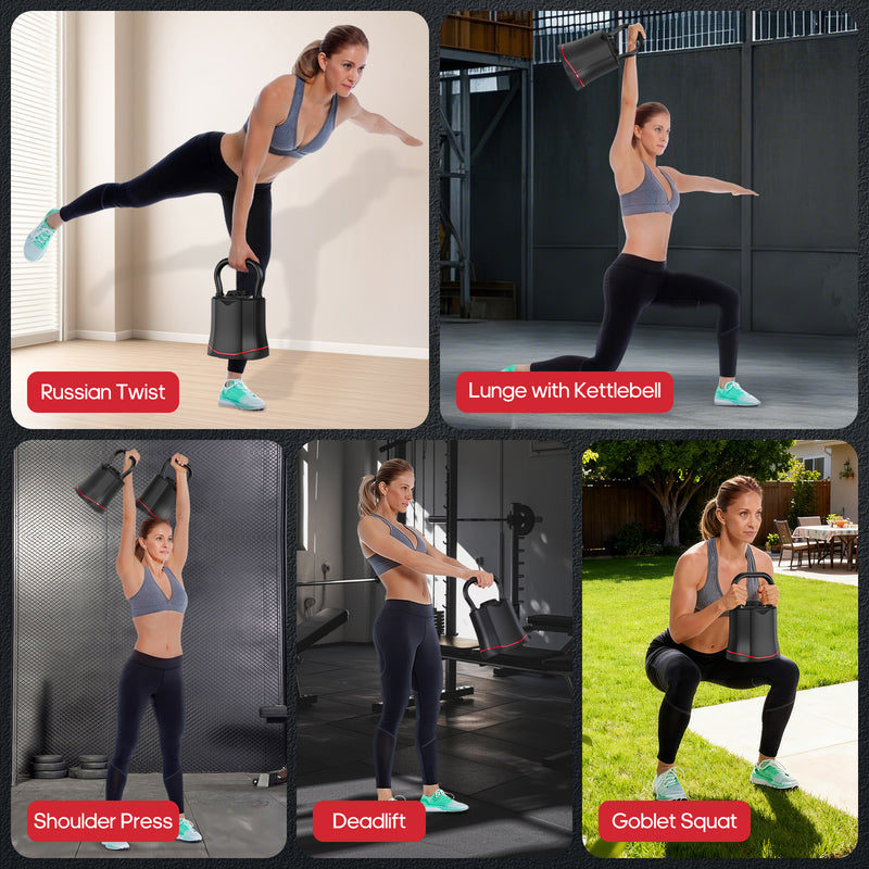 ERGOLIFE Adjustable Kettlebell Weight Set（40LBS）