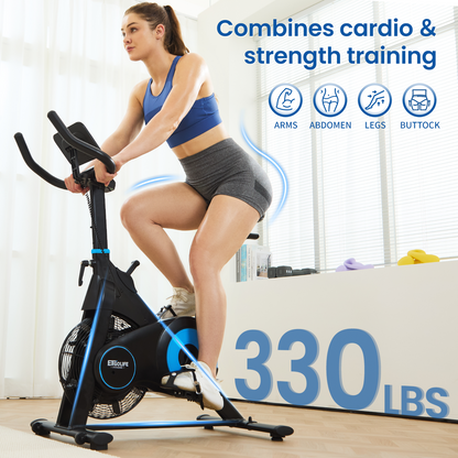 ERGOLIFE Magnetic & Air Resistance Indoor Bike