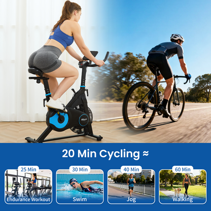 ERGOLIFE Magnetic & Air Resistance Indoor Bike