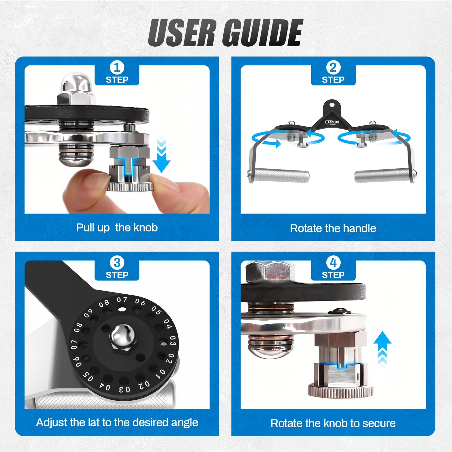 ERGOLIFE Rotating Handle for High Pulley