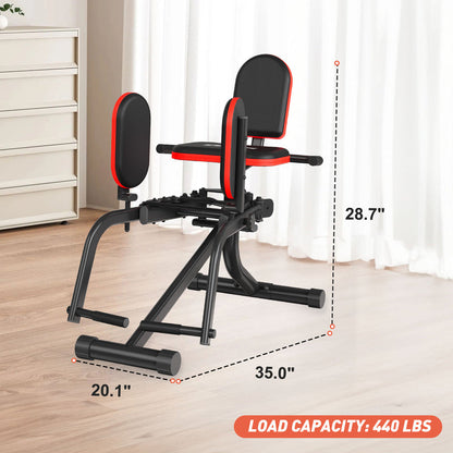 ERGOLIFE Compact Hip Abductor/Adductor Glute Machine for Home Gym
