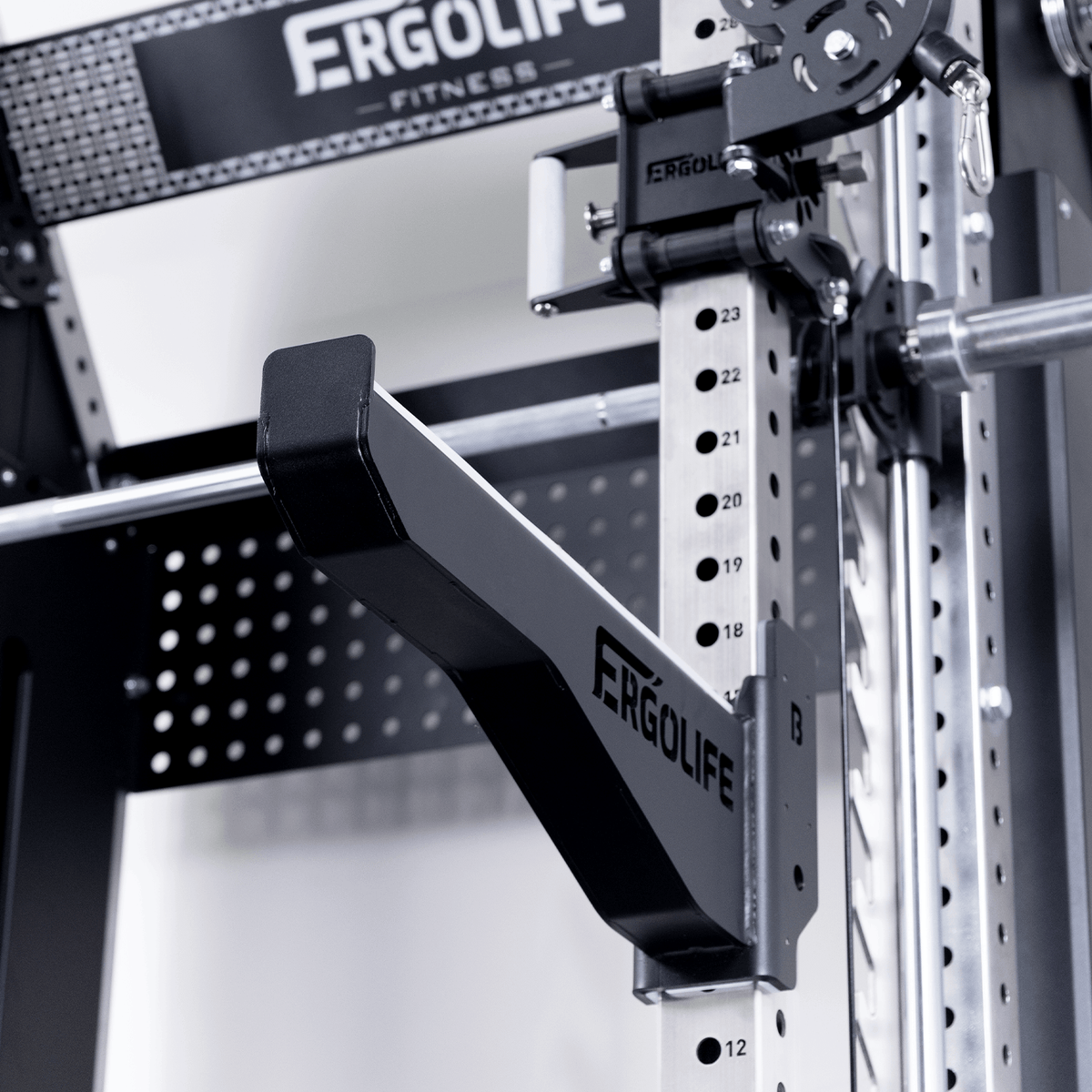 ERGOLIFE All‑in‑One Training Rack: Smith + Cable Crossover + Power Rack for Home & Gym