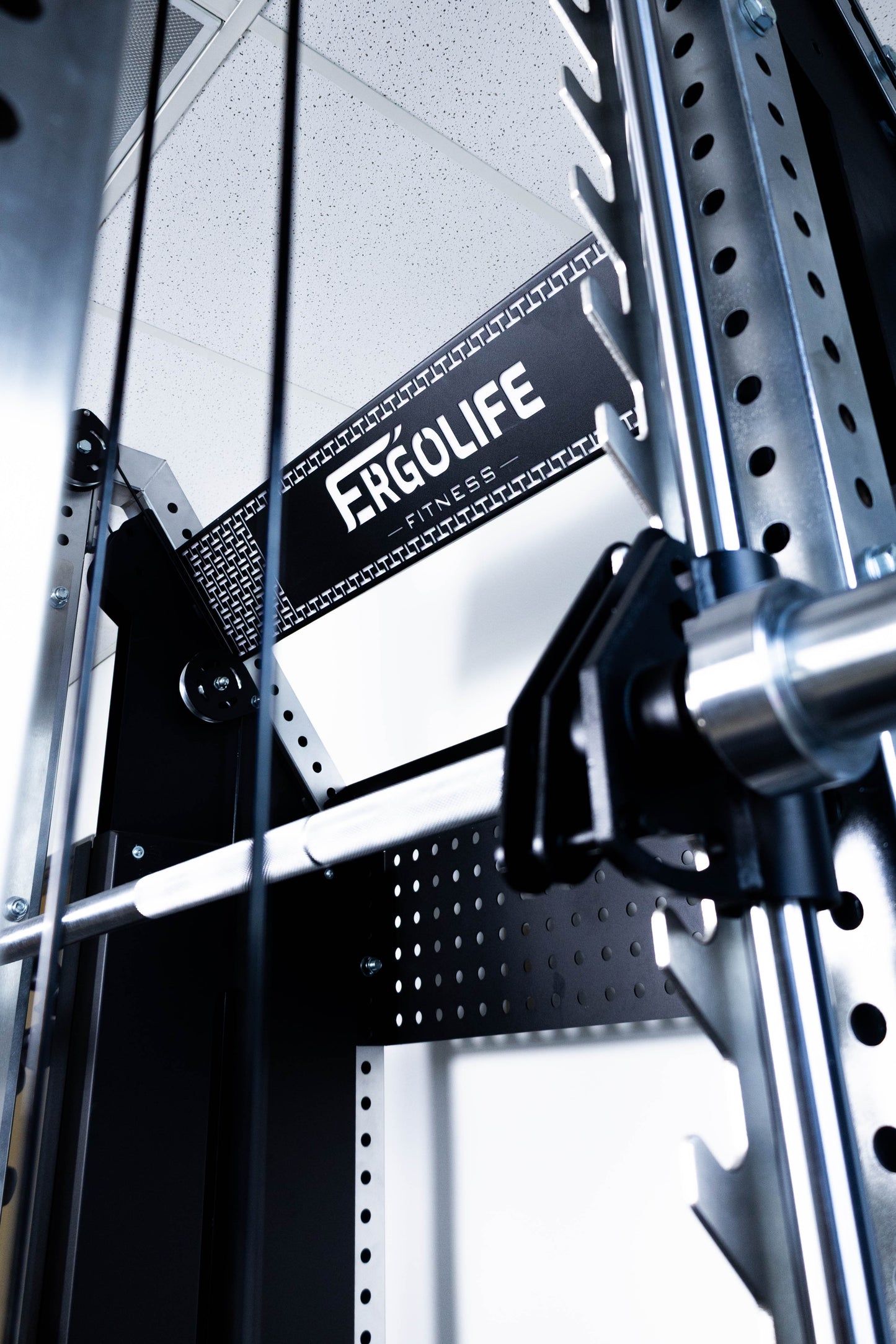 ERGOLIFE All‑in‑One Training Rack: Smith + Cable Crossover + Power Rack for Home & Gym